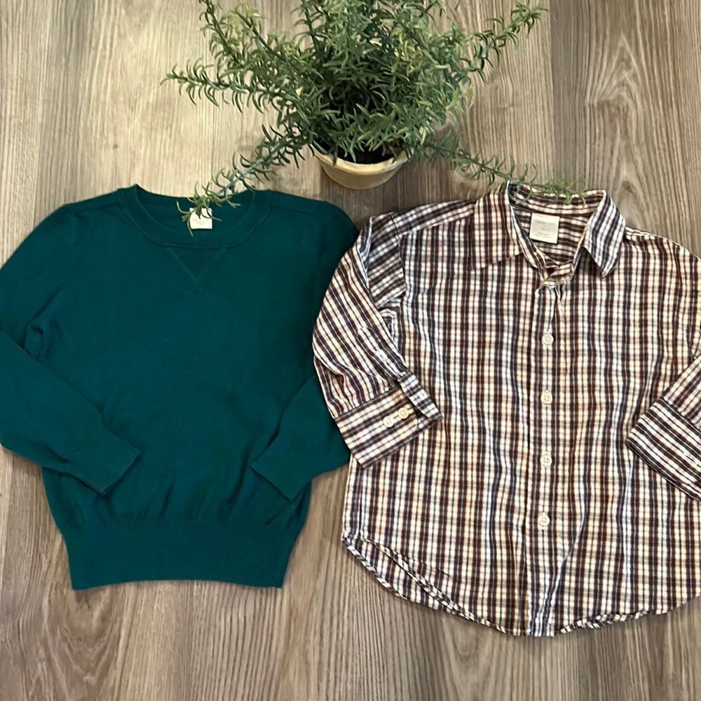 ((2 PIECE)) CREWCUTS BUNDLE COTTON WITH CASHMERE BLEND EUC TODDLER BOYS SIZE 2